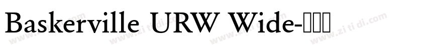 Baskerville URW Wide字体转换 Baskerville URW Wide字体转换